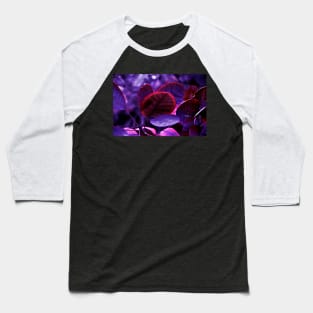 Ultra Violet Bleeding Leaves Baseball T-Shirt